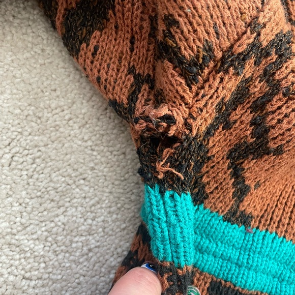 Vintage 80’s Grandpa Knit Oversized Sweater - Picture 7 of 7